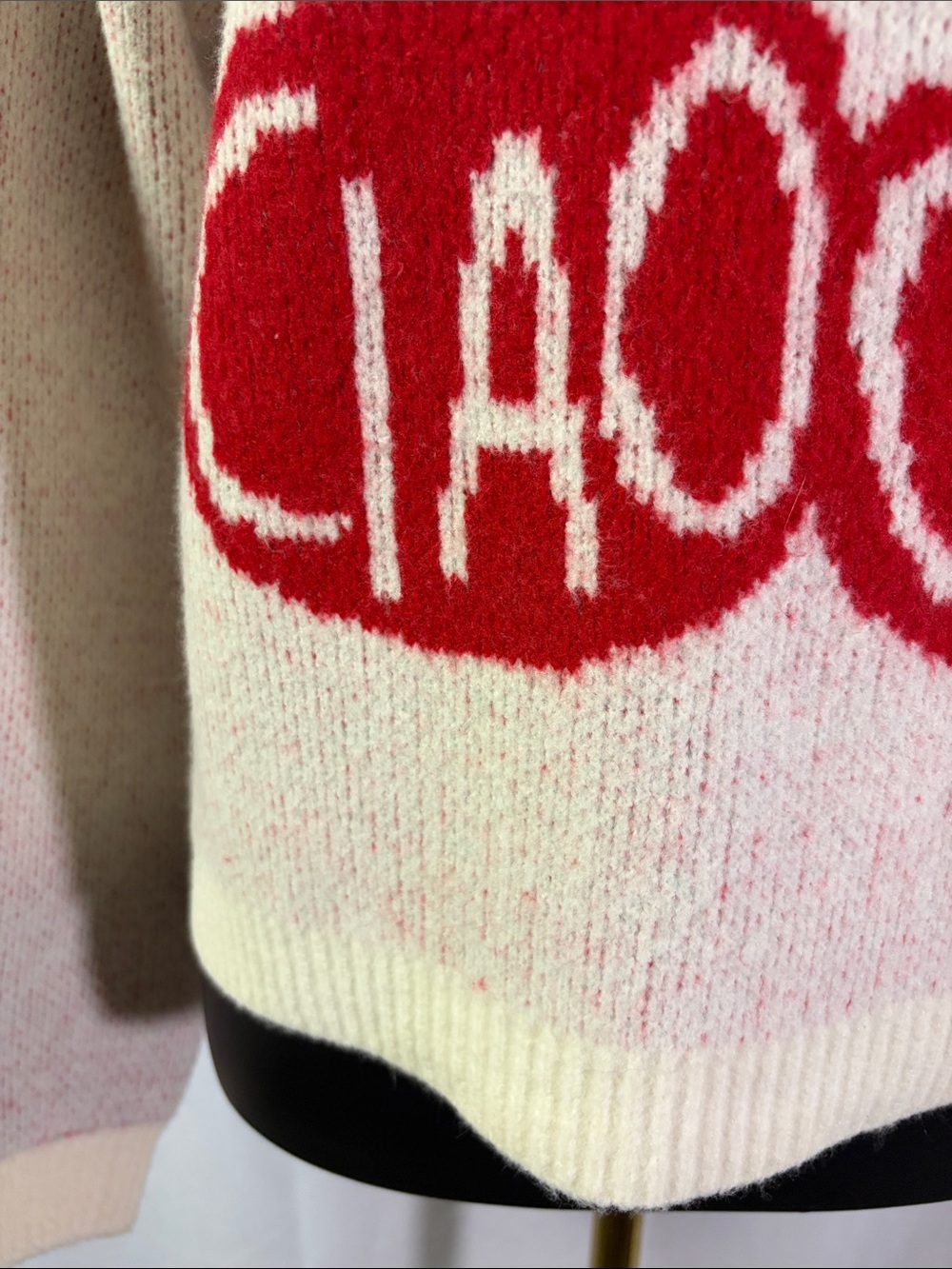 NWT A New Day White Multicolor Ciao Ciao Cherry Print Crewneck Sweater - Picture 10 of 16